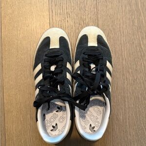 adidas black and tan Samba Sneakers